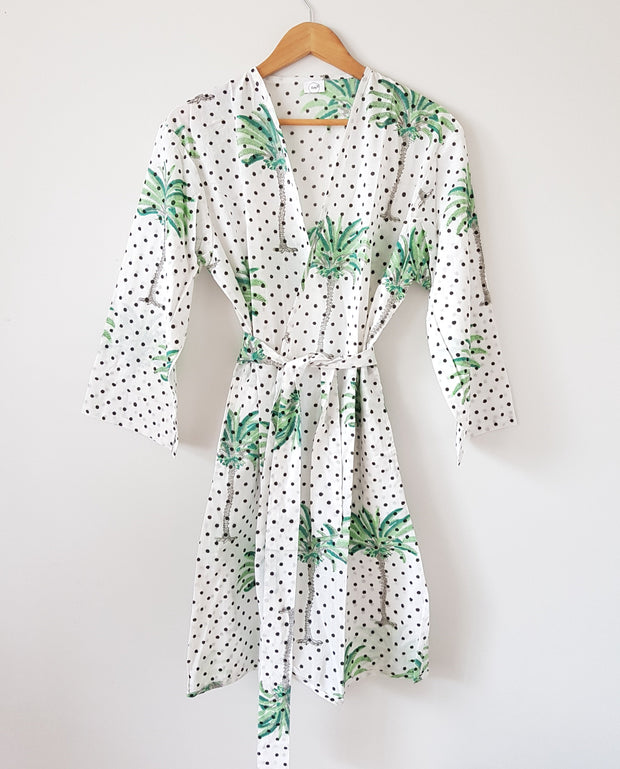 Taru Short Kimono Robe - Kimono Robe by EeshaBoutique - gshop