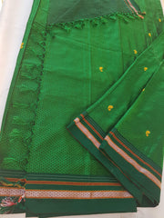 Handloom Resham Blended Silk Cotton Saree Khun Saree - Indigo Blue -  by EeshaBoutique - gshop