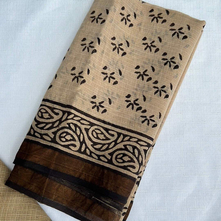 Hazelnut Kota Duria Saree -  by EeshaBoutique - gshop