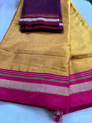 Handloom Resham Blended Silk Cotton Saree Khun Saree - Indigo Blue -  by EeshaBoutique - gshop