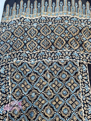 Syamal - Ajrakh Hand Block Print Modal Silk Scarf