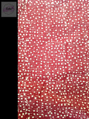 Red Pure Cotton Ajrakh Hand Block Print Saree