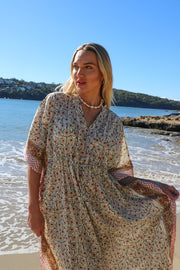 Chinar - Hand Block Print Long Kaftan