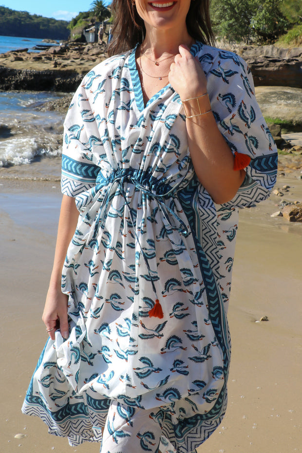 Crains - Hand Block Print Long Kaftan