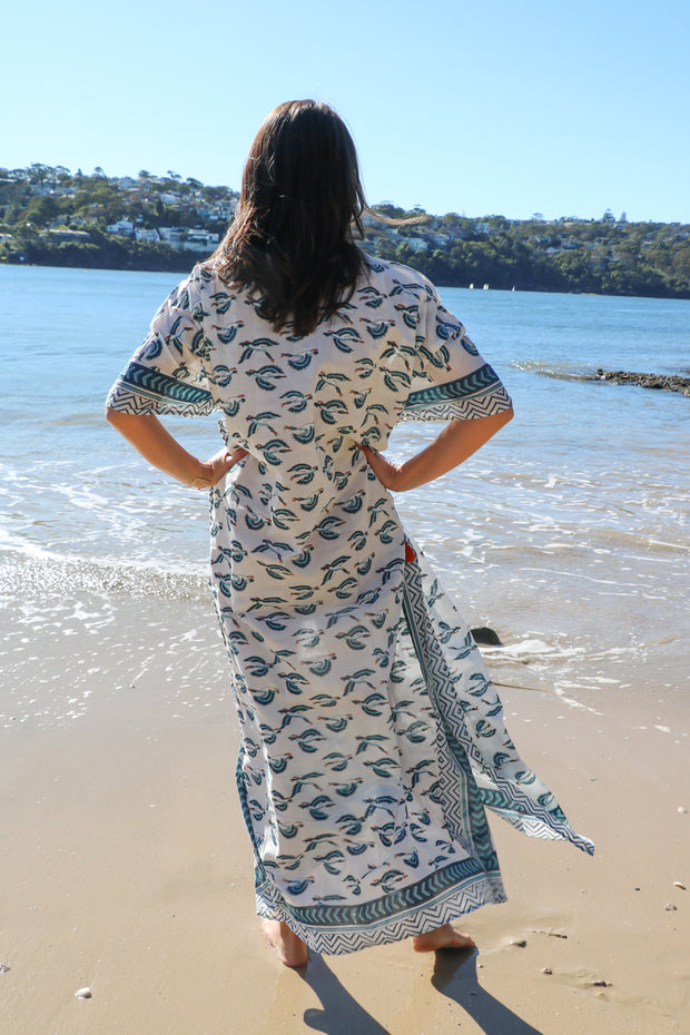 Crains - Hand Block Print Long Kaftan