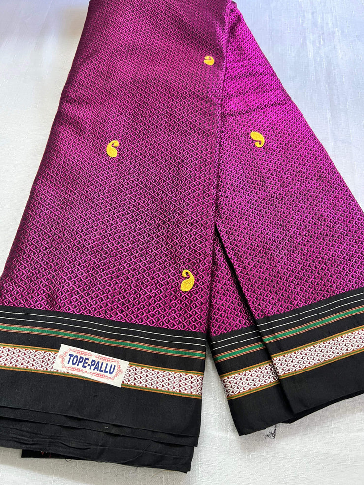 Handloom Resham Blended Silk Cotton Saree Khun Saree - Indigo Blue -  by EeshaBoutique - gshop