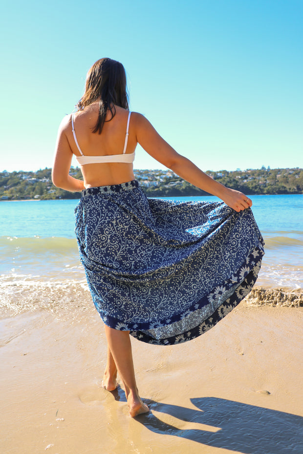 Holly - Daisy Boho Chic Long Skirt