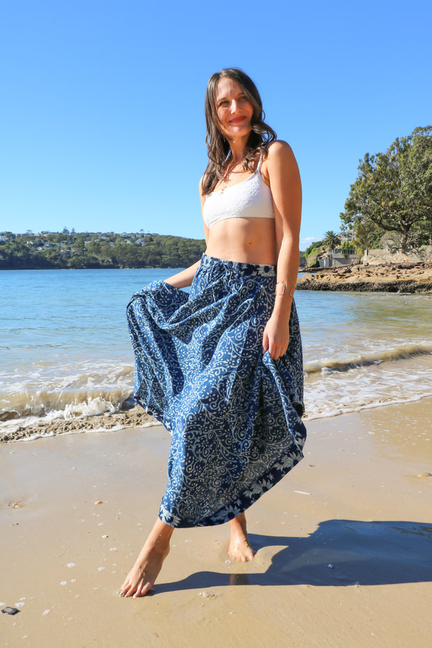 Holly - Daisy Boho Chic Long Skirt