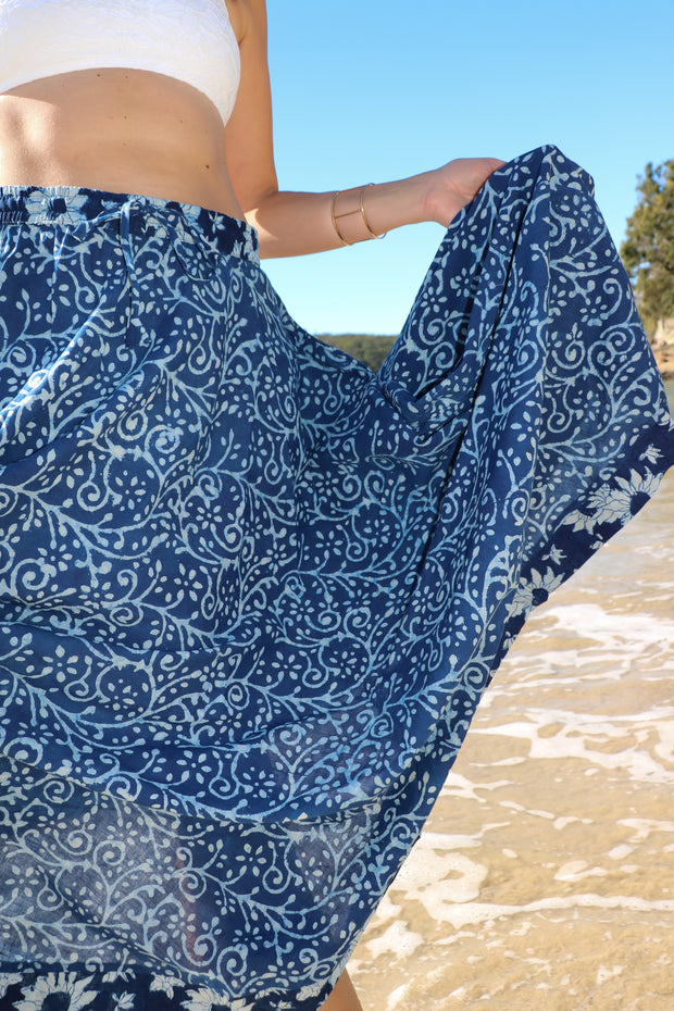 Holly - Daisy Boho Chic Long Skirt
