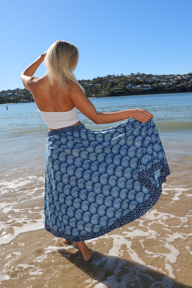 Holly - Paisley Boho Chic Long Skirt