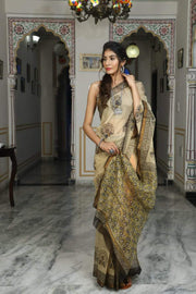 Hazelnut Kota Duria Saree -  by EeshaBoutique - gshop