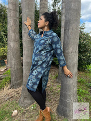 Lotus Indigo Hand Block Print Tunic