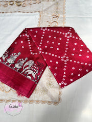 Khadi Cotton Silk Dupatta - Bandej