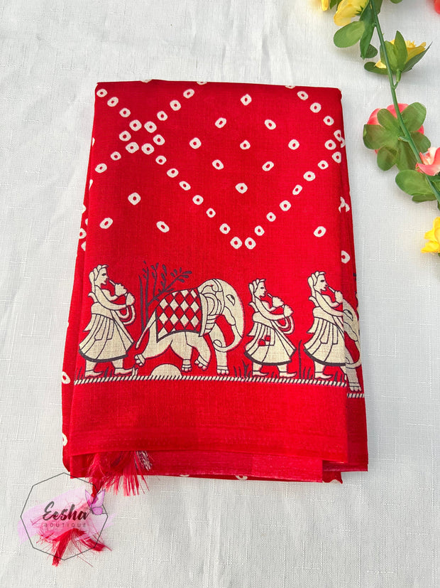 Khadi Cotton Silk Dupatta - Bandej