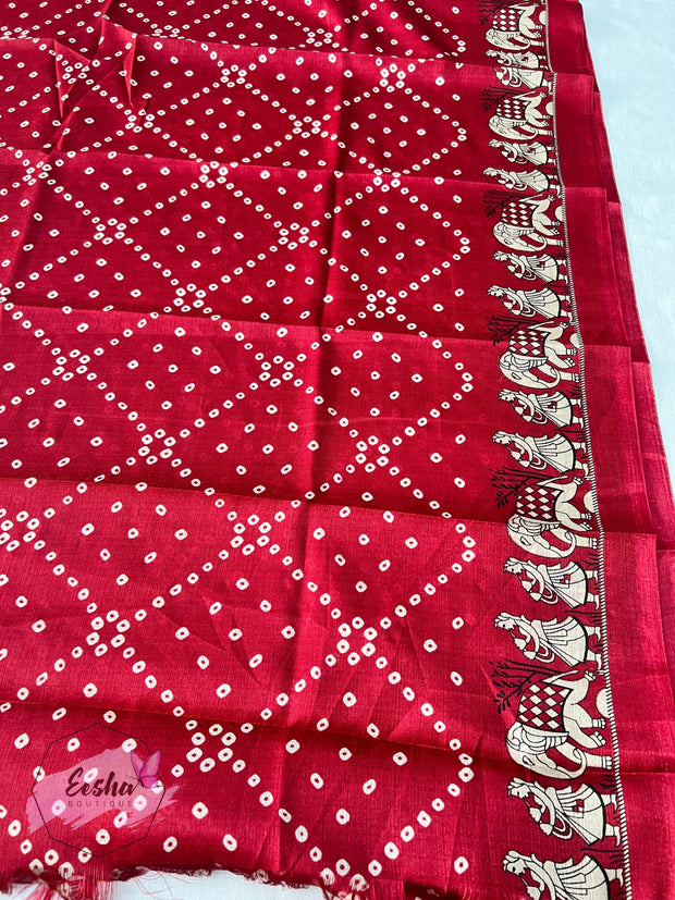 Khadi Cotton Silk Dupatta - Bandej