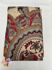 Khadi Cotton Silk Dupatta - Madhubani