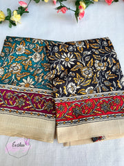 Khadi Cotton Silk Dupatta - Flowers