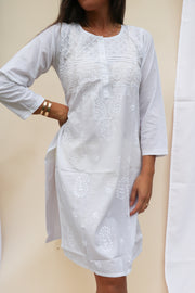 Karina - White Hand Embroidered Tunic