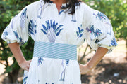 Lila Kaftan Midi Dress - Blue