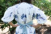 Lila Kaftan Midi Dress - Blue