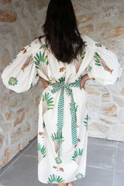Maya Kaftan Midi Dress - Green