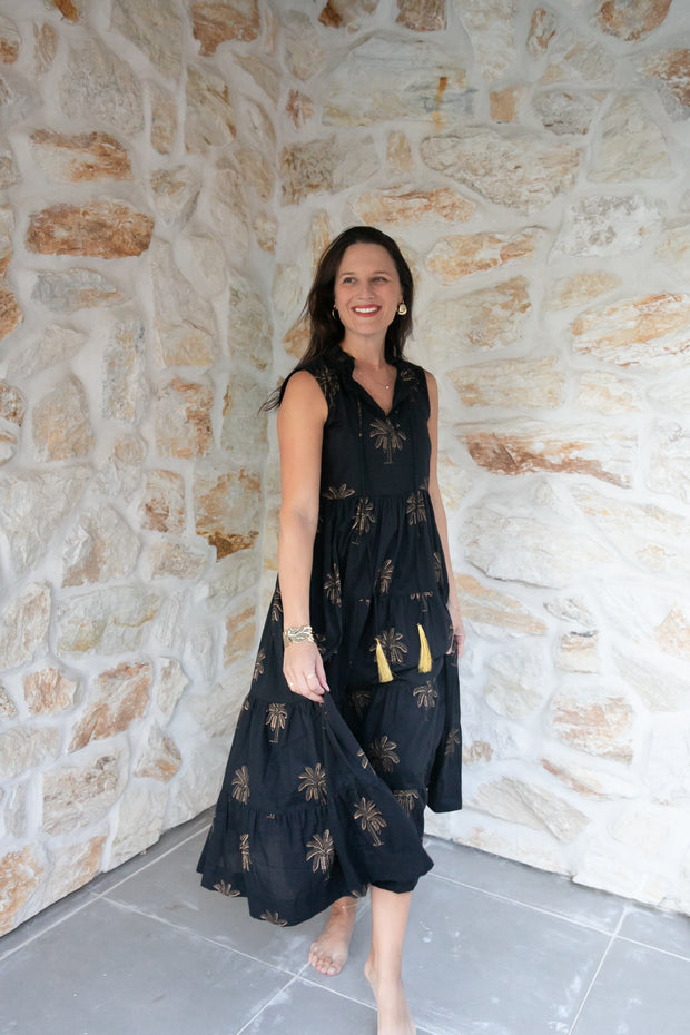 Midnight Grove Maxi Dress