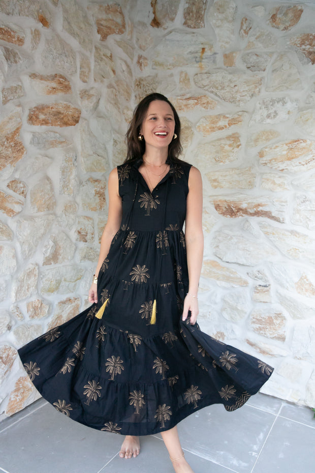 Midnight Grove Maxi Dress