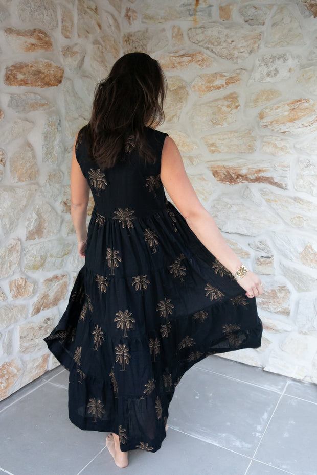 Midnight Grove Maxi Dress