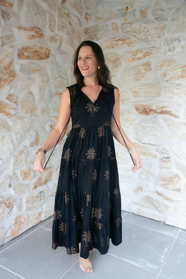 Midnight Grove Maxi Dress