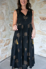 Midnight Grove Maxi Dress