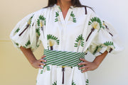 Palm Kaftan Midi Dress