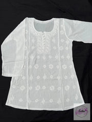 Susan - White Cotton Top