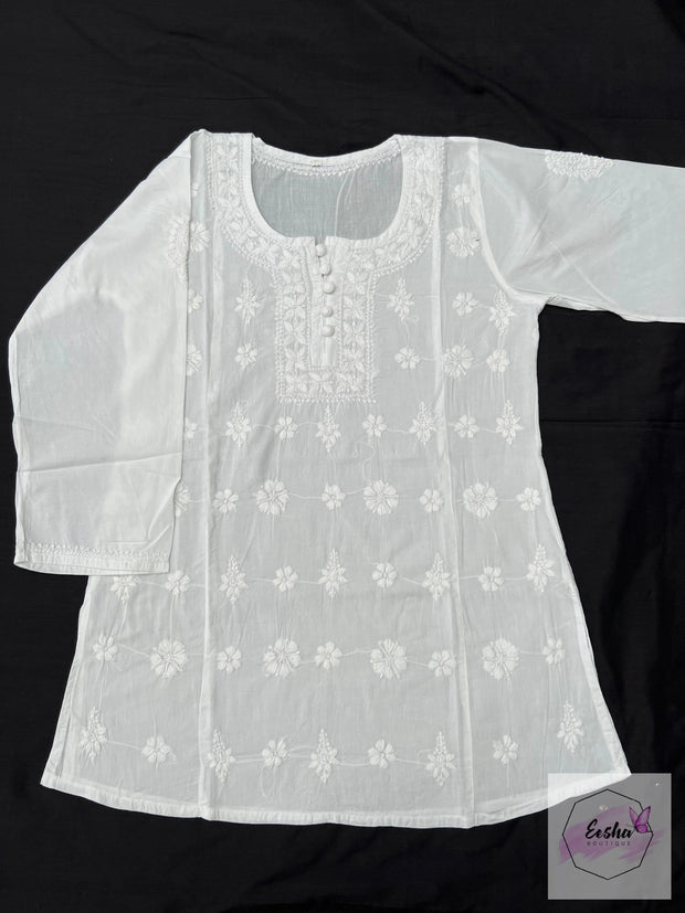 Susan - White Cotton Top