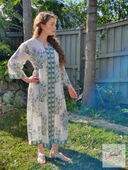 Long Kaftan Dress - FlowerBouquet