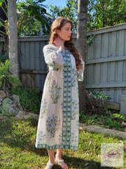 Long Kaftan Dress - FlowerBouquet