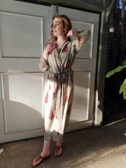 Long Kimono Robe - Cyprus - Kimono Robe by EeshaBoutique - gshop, Long Robe