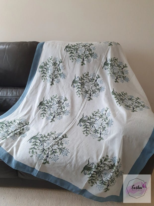 Block Print Cotton Voile Sarong Dupatta