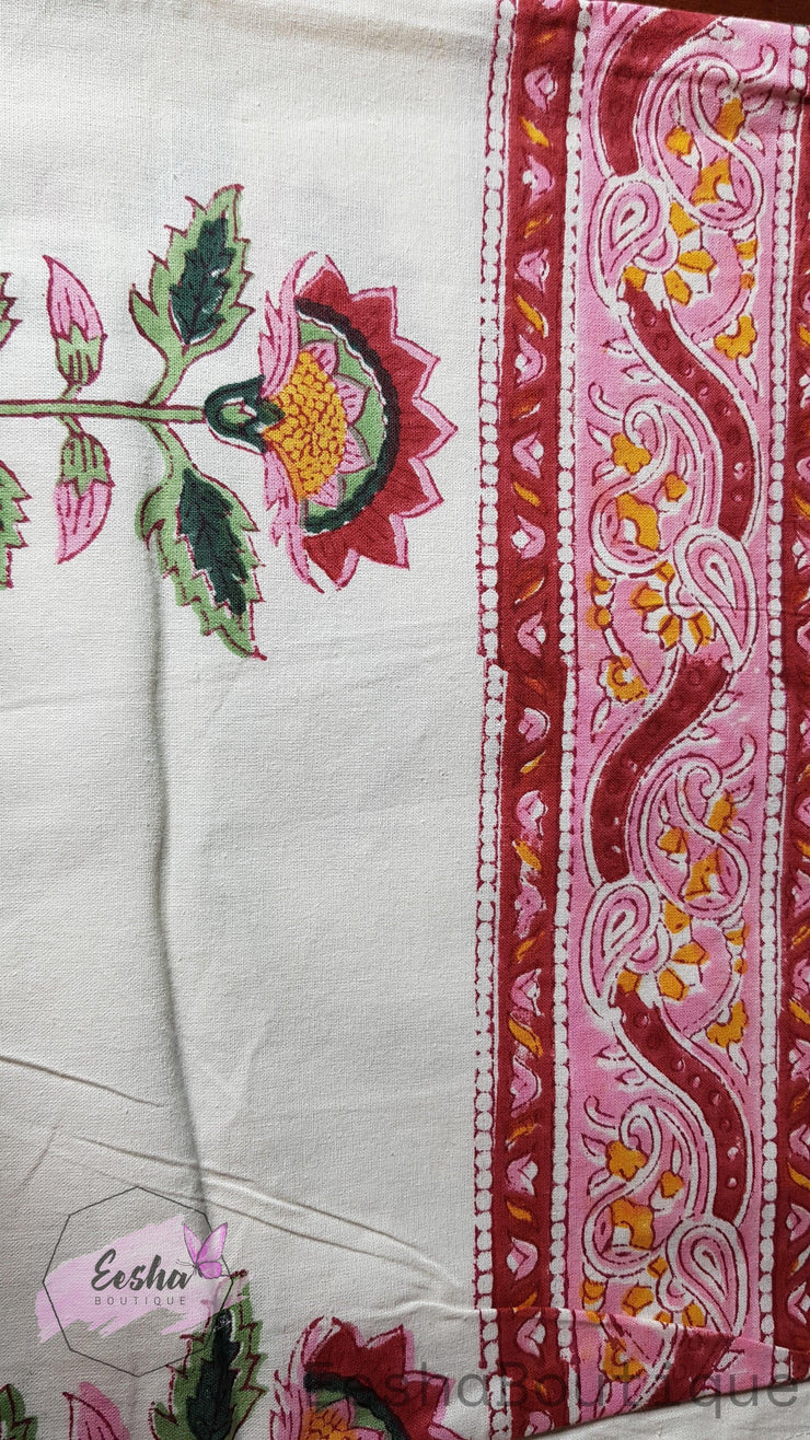 Hand Block Printed Table Cloth -  by EeshaBoutique - gshop, Indigo