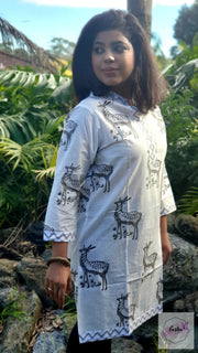 Deer Hand Block Print Tunic