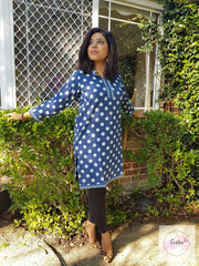 Polka Dot Hand Block Print Tunic