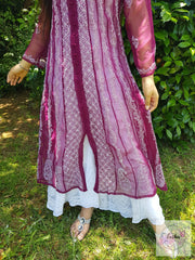 Radha - Chikankari Georgette Anarkali Maxi Dress