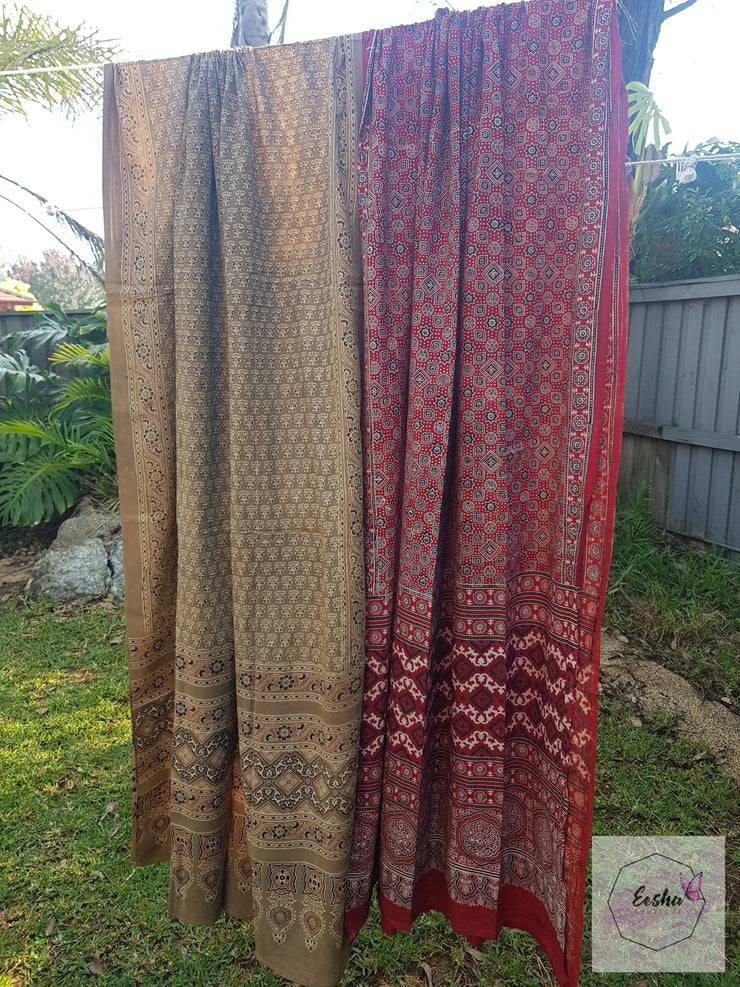 Ajrakh Sarong Dupatta