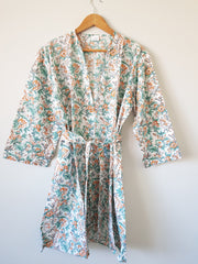 Pankh -Short Kimono Robe - Kimono Robe by EeshaBoutique - gshop, Short Robe