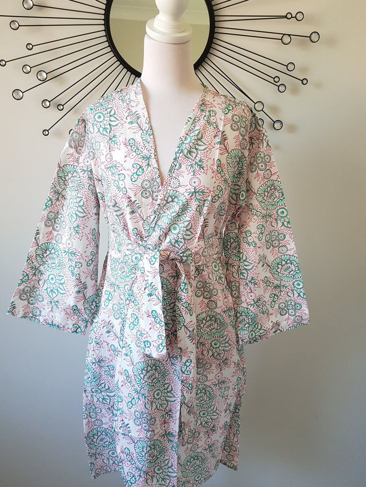 Kala - Short Kimono Robe - EeshaBoutique Sydney