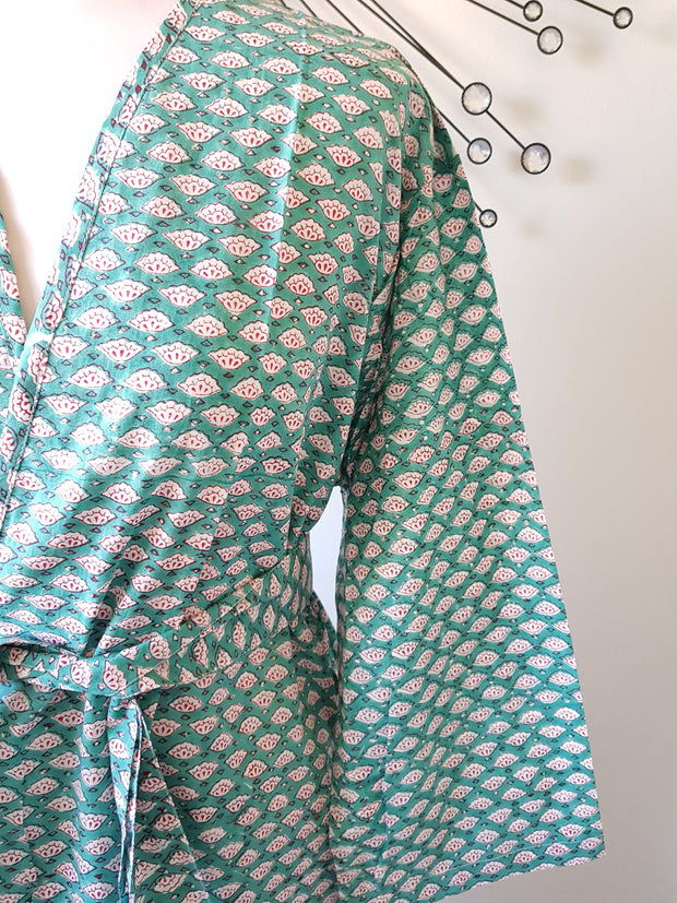 Neha - Short Kimono Robe - Kimono Robe by EeshaBoutique - gshop