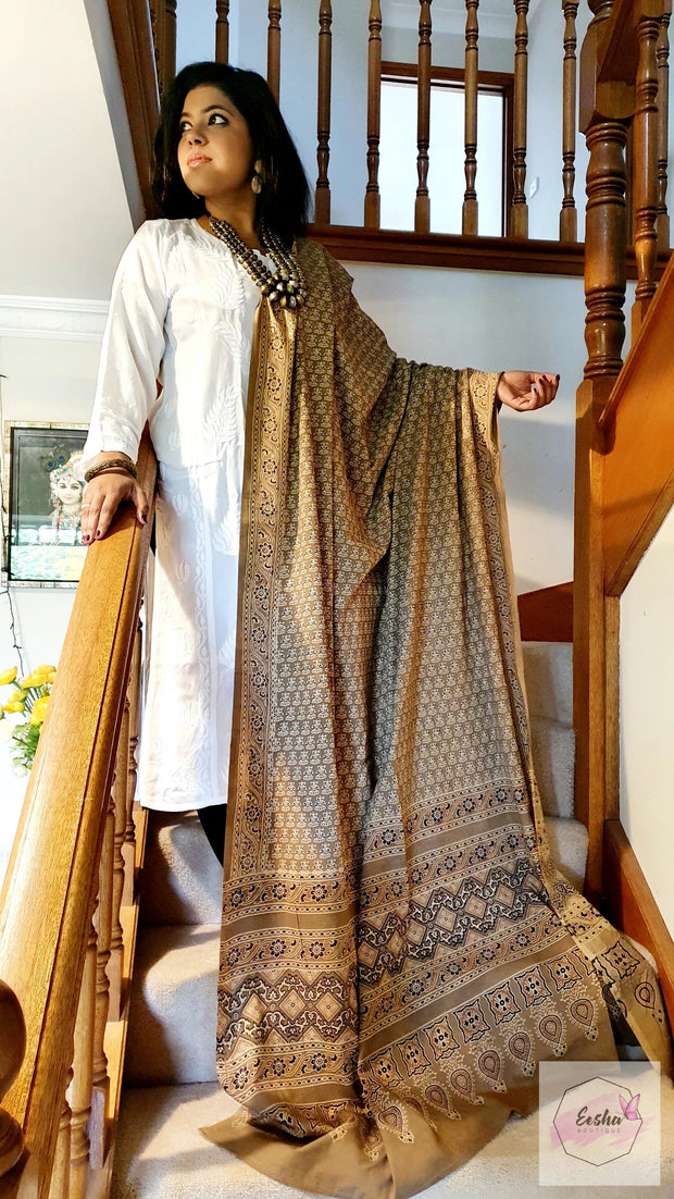 Ajrakh Sarong Dupatta