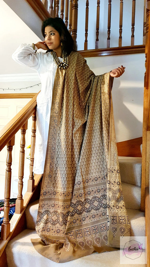 Ajrakh Sarong Dupatta