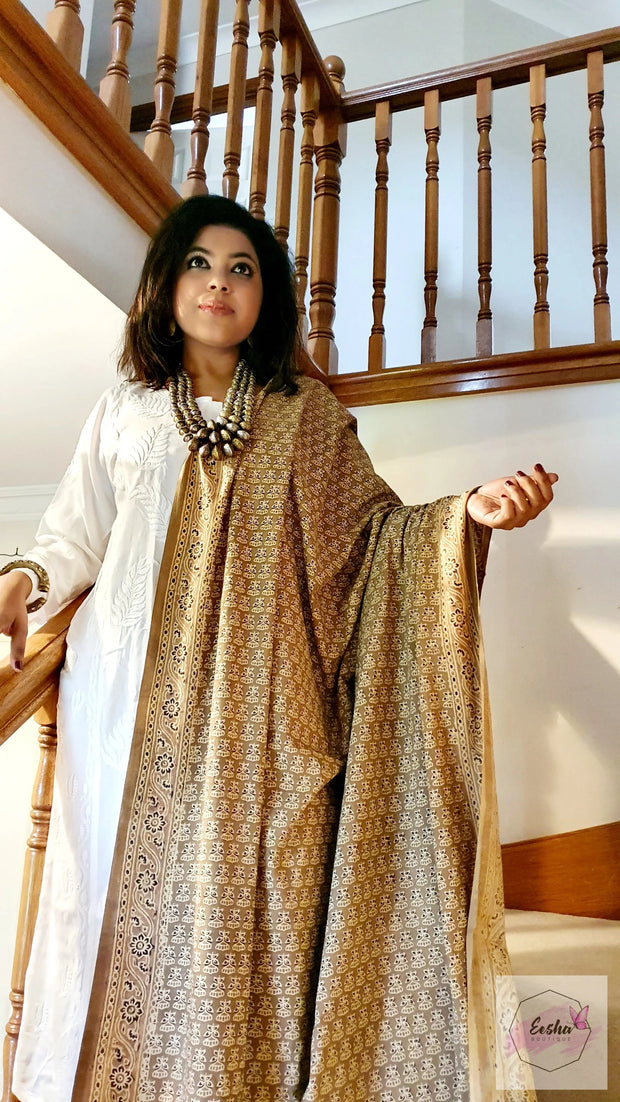 Ajrakh Sarong Dupatta