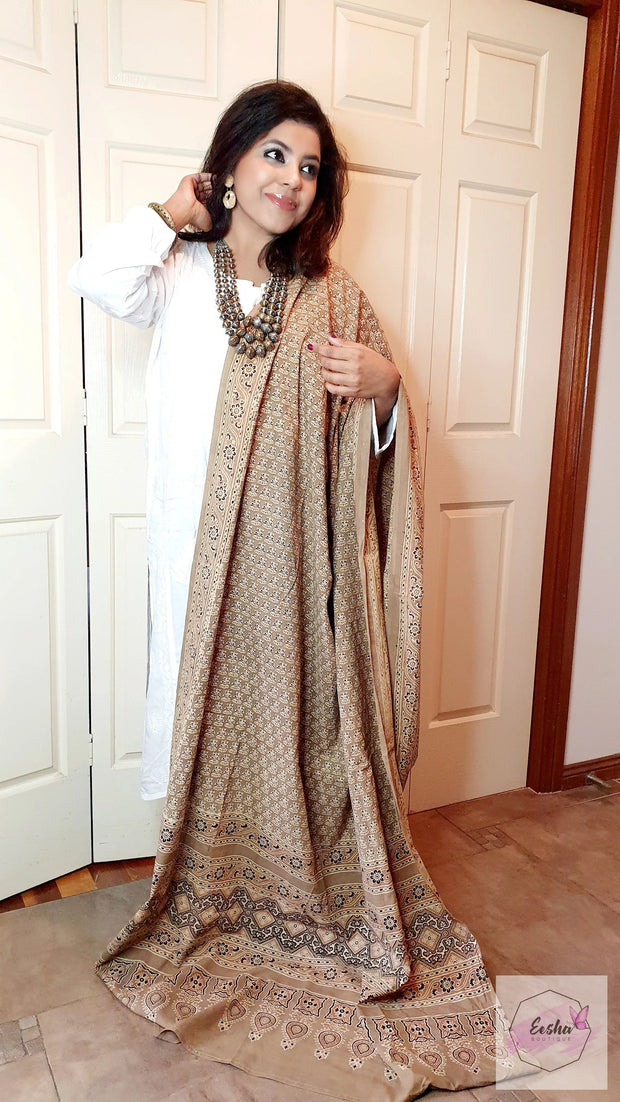 Ajrakh Sarong Dupatta