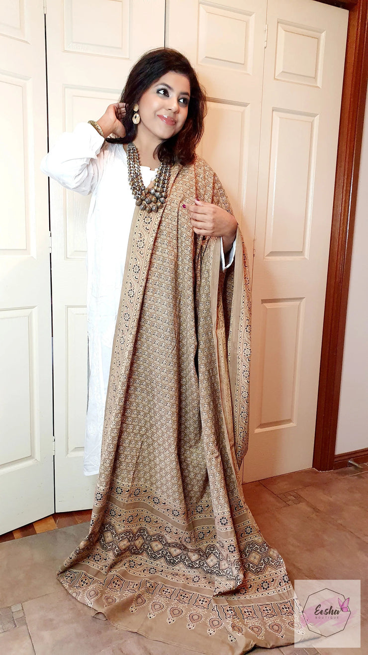 Ajrakh Sarong Dupatta